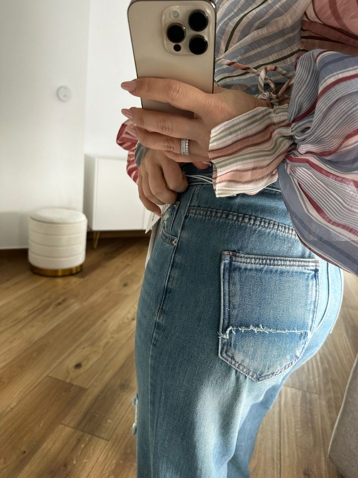 jeans finto strappo 2