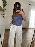 PANTALONE WIDE LEG LUMINA