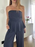 Completo Coordinato Gessato "Midnight Chic"